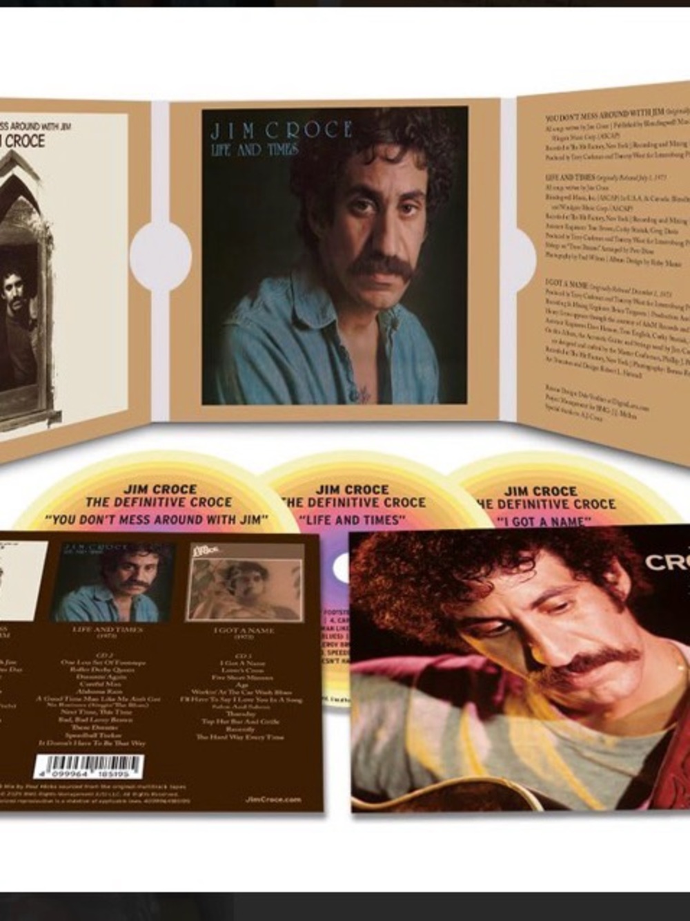 Jim Croce CD Box Set - Brown, Tan, Yellow